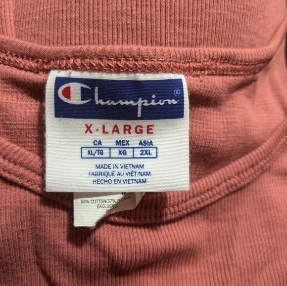 Champion tank crop ribbed top rust-color Sz XL - Picture 3 of 7